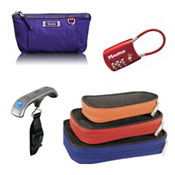Selection of travel accessories