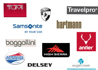 Various famous luggage brands logo